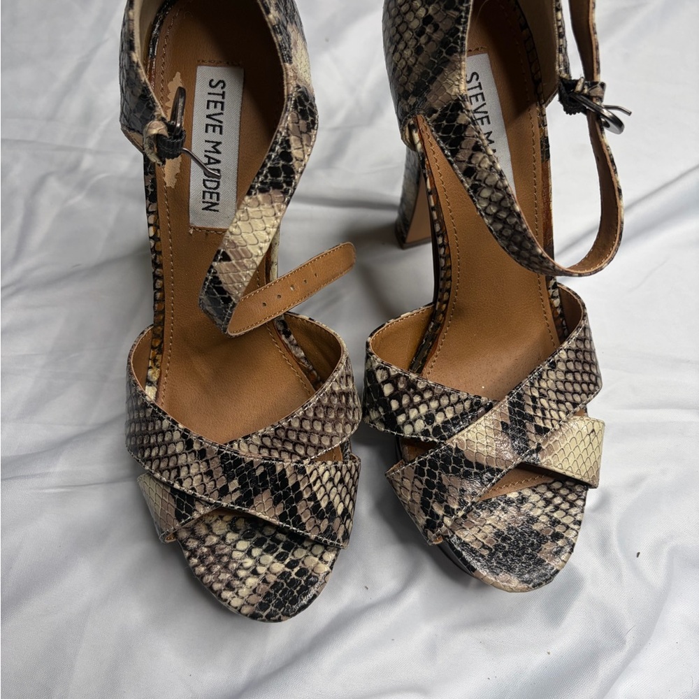 Steve Madden Snakeskin Patterned Heels